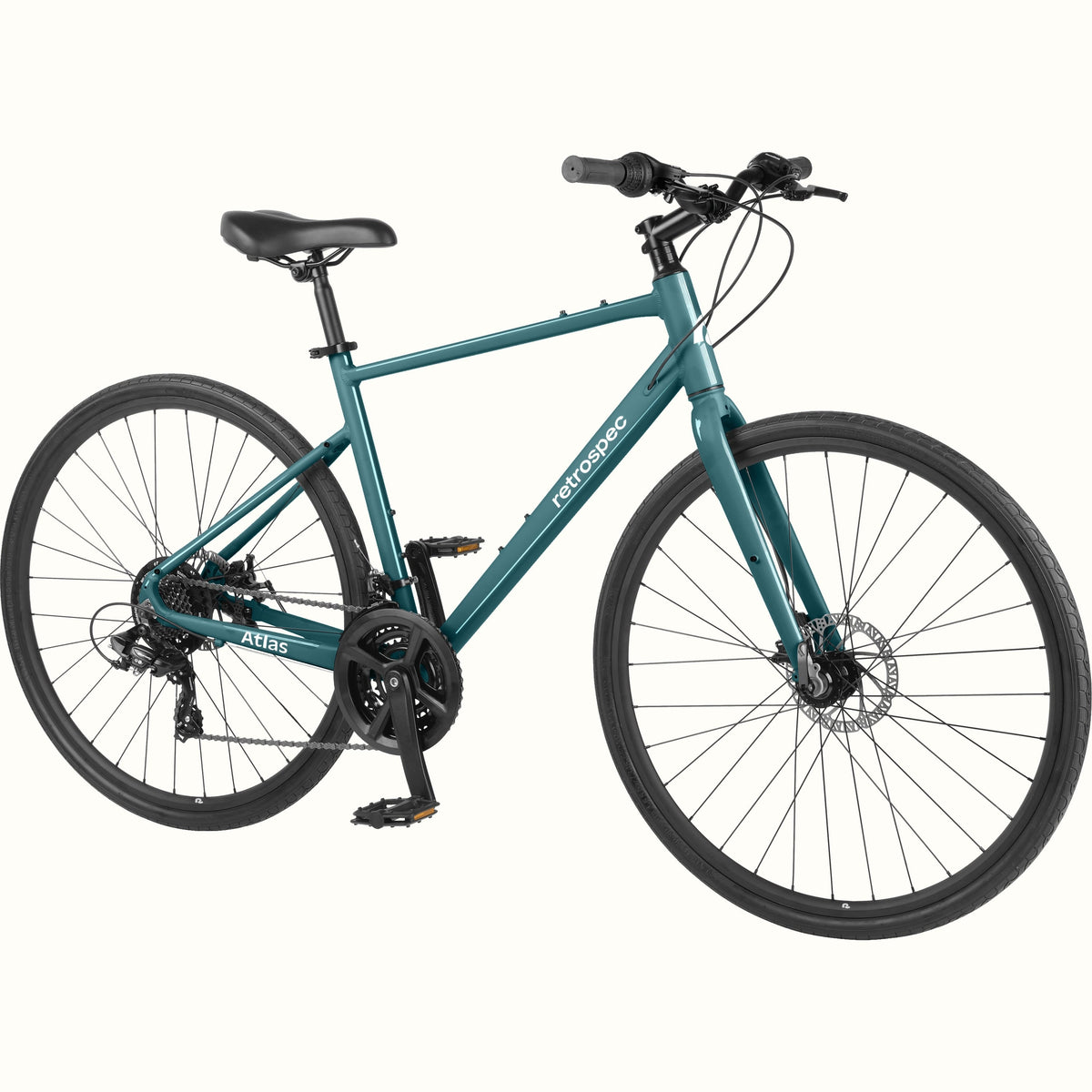 Atlas Fitness Hybrid Bike - 21 Speed | Retrospec Great Value