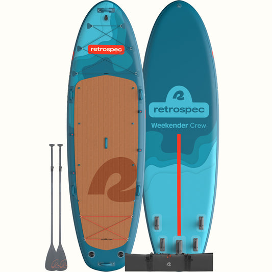 Weekender Crew Multi-Person Inflatable Stand Up Paddle Board 12’ | Retrospec Classic
