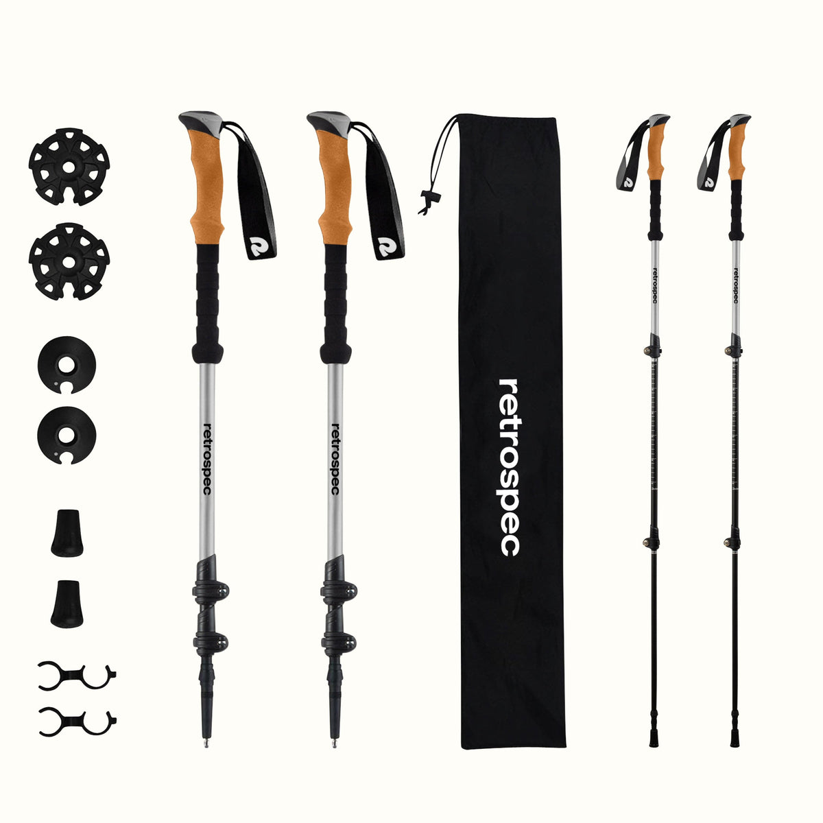 Solstice Aluminum Hiking Poles | Retrospec Everyday