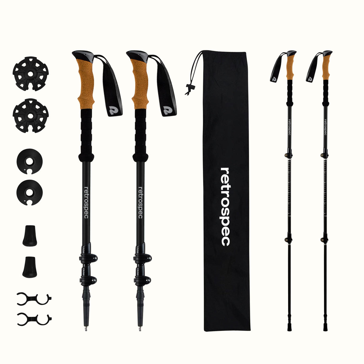 Solstice Aluminum Hiking Poles | Retrospec Everyday