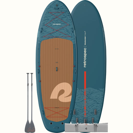 Weekender Crew XL Multi-Person Inflatable Stand Up Paddle Board 15’ | Retrospec Classic