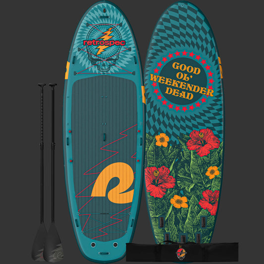 Grateful Dead Weekender Crew XL Multi-Person Inflatable Stand Up Paddle Board 15’ | Retrospec Classic